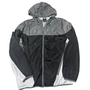 Windbreaker jacket Black and Gray Windbreaker Outdoor Adventures